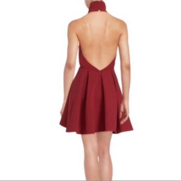 Red Maroon Smoke Trails Dress - Picture 2 of 9